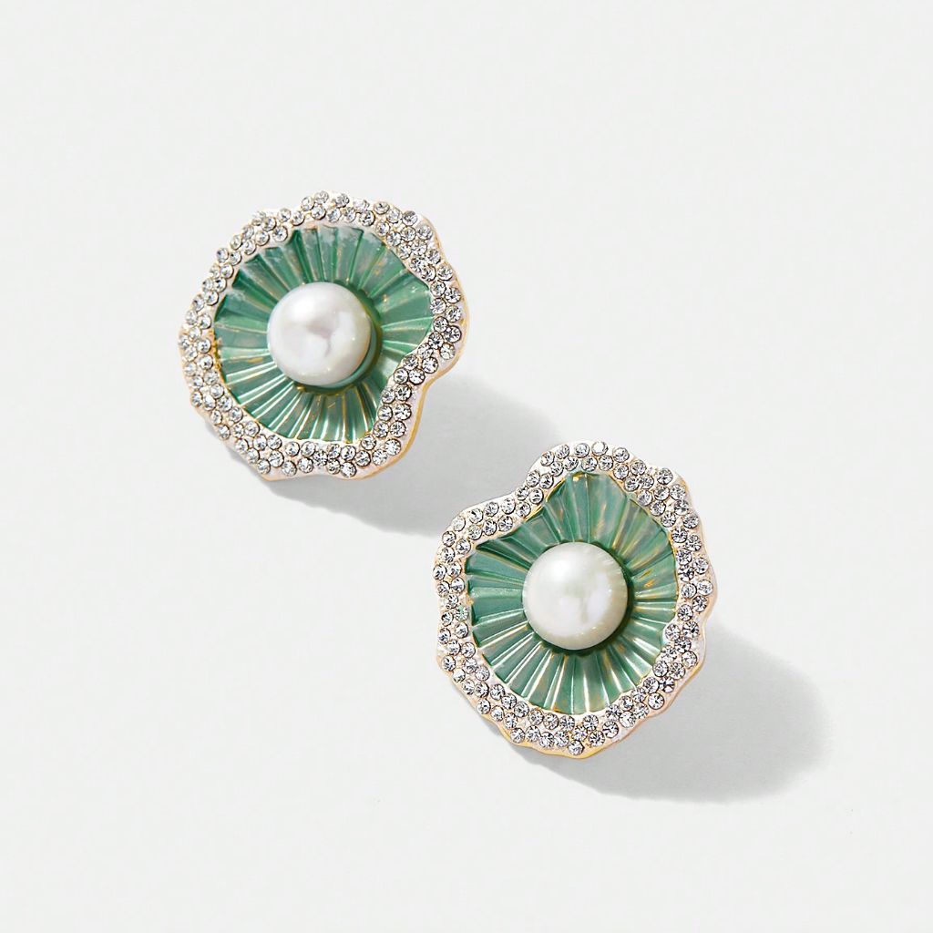 Pearl Petal Earrings