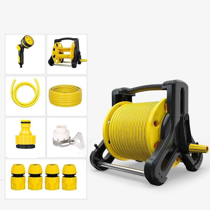 Gardener's Retractable Hose Reel Set