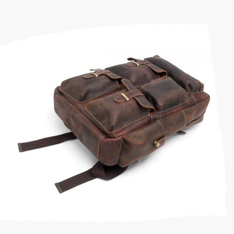 Vintage Multifunctional Leather Backpack