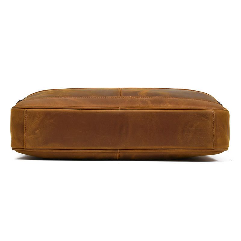 Classic Brown Leather Briefcase