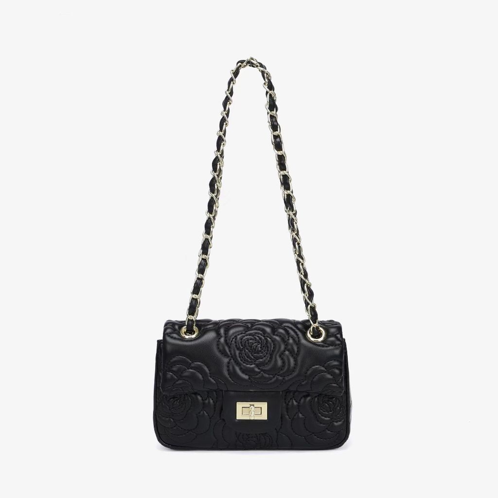 Patterned Chain Shoulder Bag