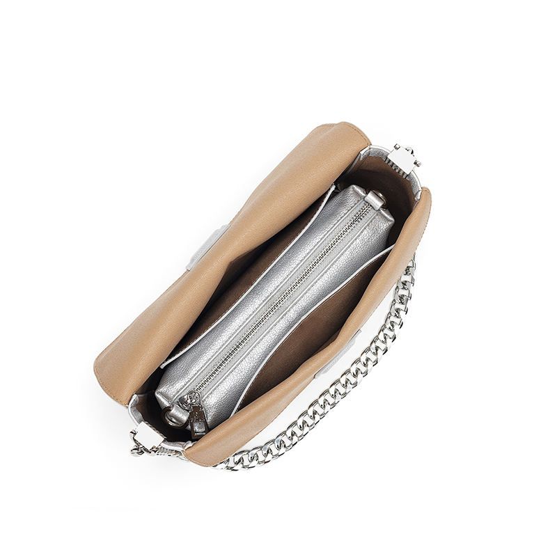 Floral Pattern Chain Shoulder Bag Set