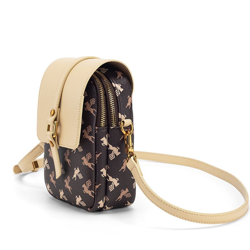 Pegasus Print Compact Shoulder Bag