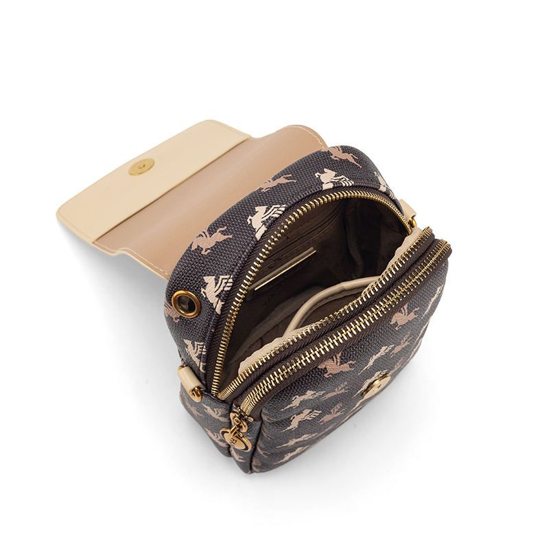 Pegasus Print Compact Shoulder Bag
