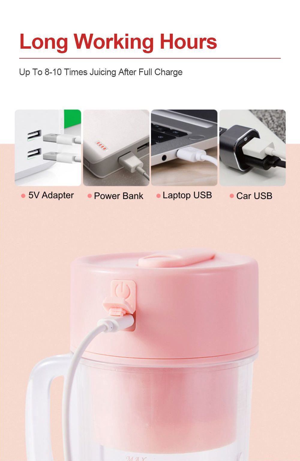 Portable Multifunctional Mini Juicer