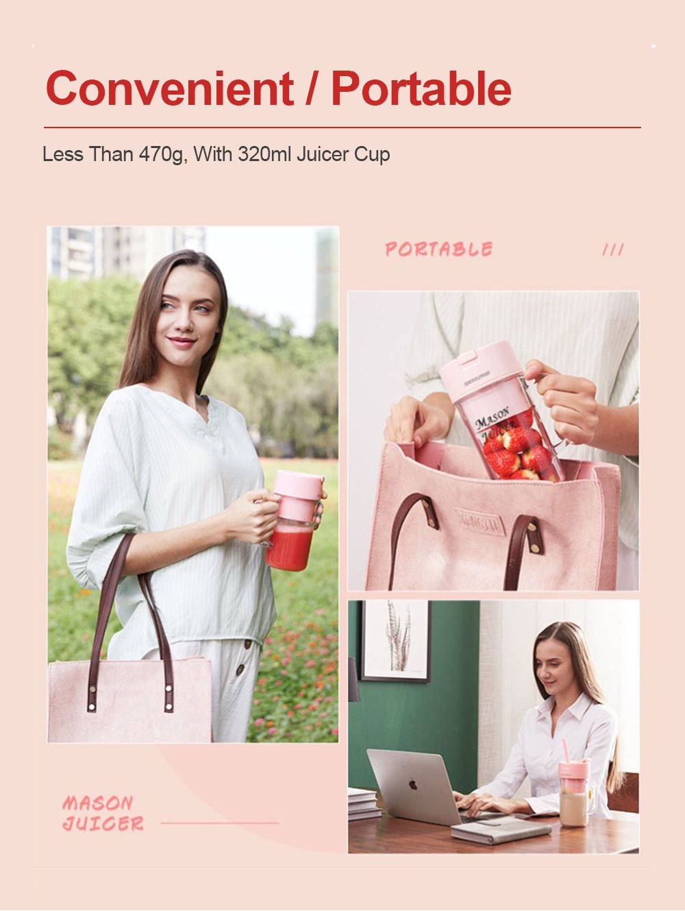 Portable Multifunctional Mini Juicer