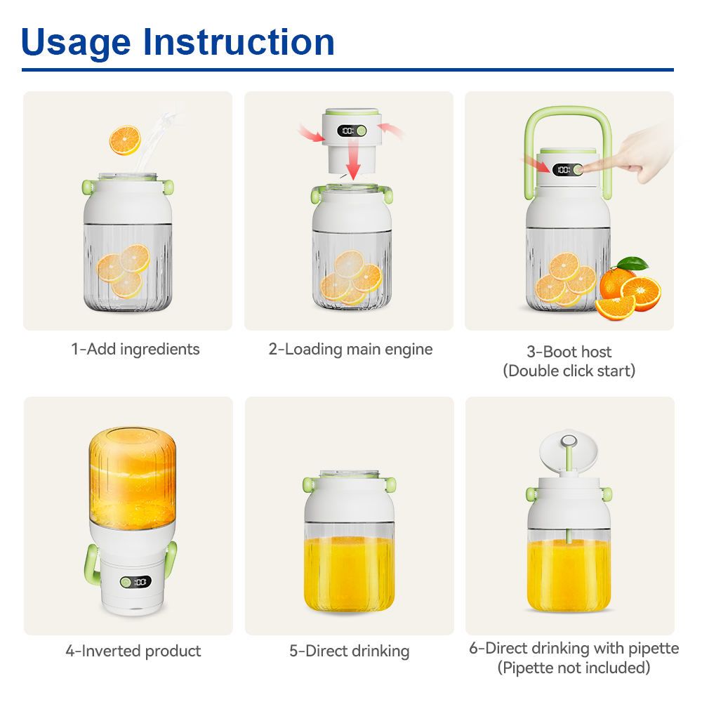 Portable Safety Power-Off Juicer Cup