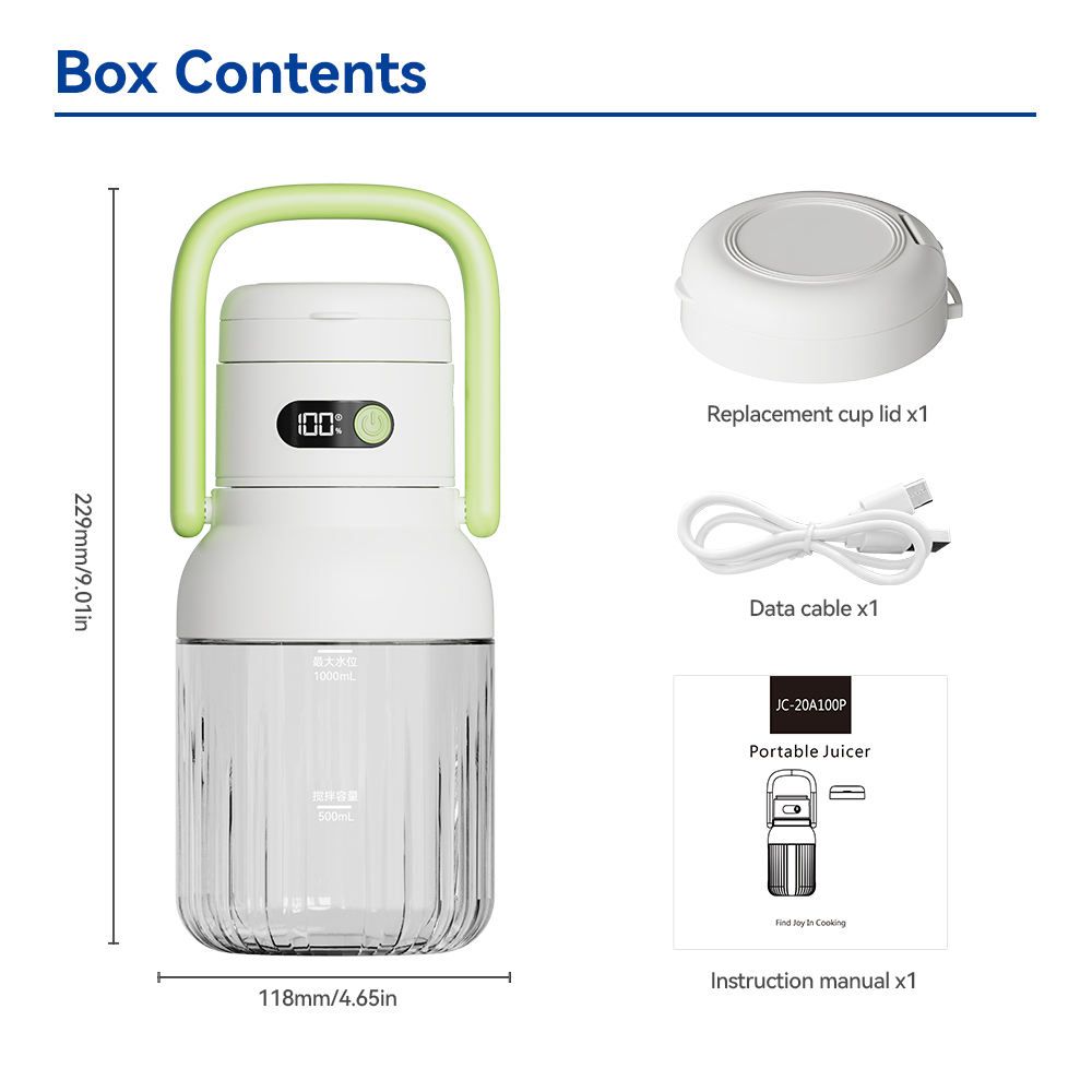 Portable Safety Power-Off Juicer Cup