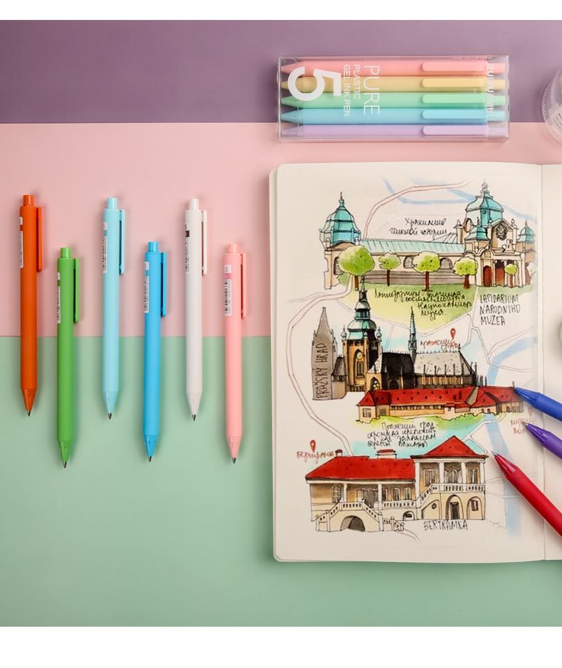 Macaron Color Gel Pen Set