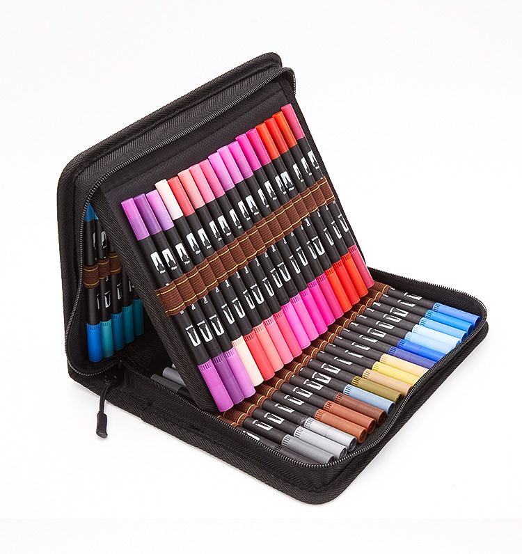 168 Color Dual-Head Watercolor Pen Set