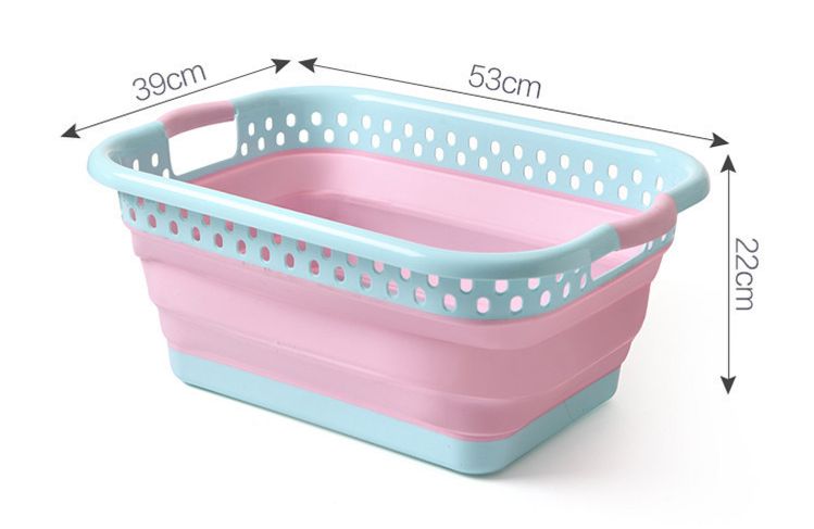 Portable Folding Plastic Basket