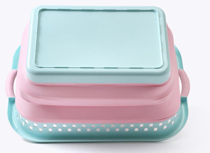Portable Folding Plastic Basket
