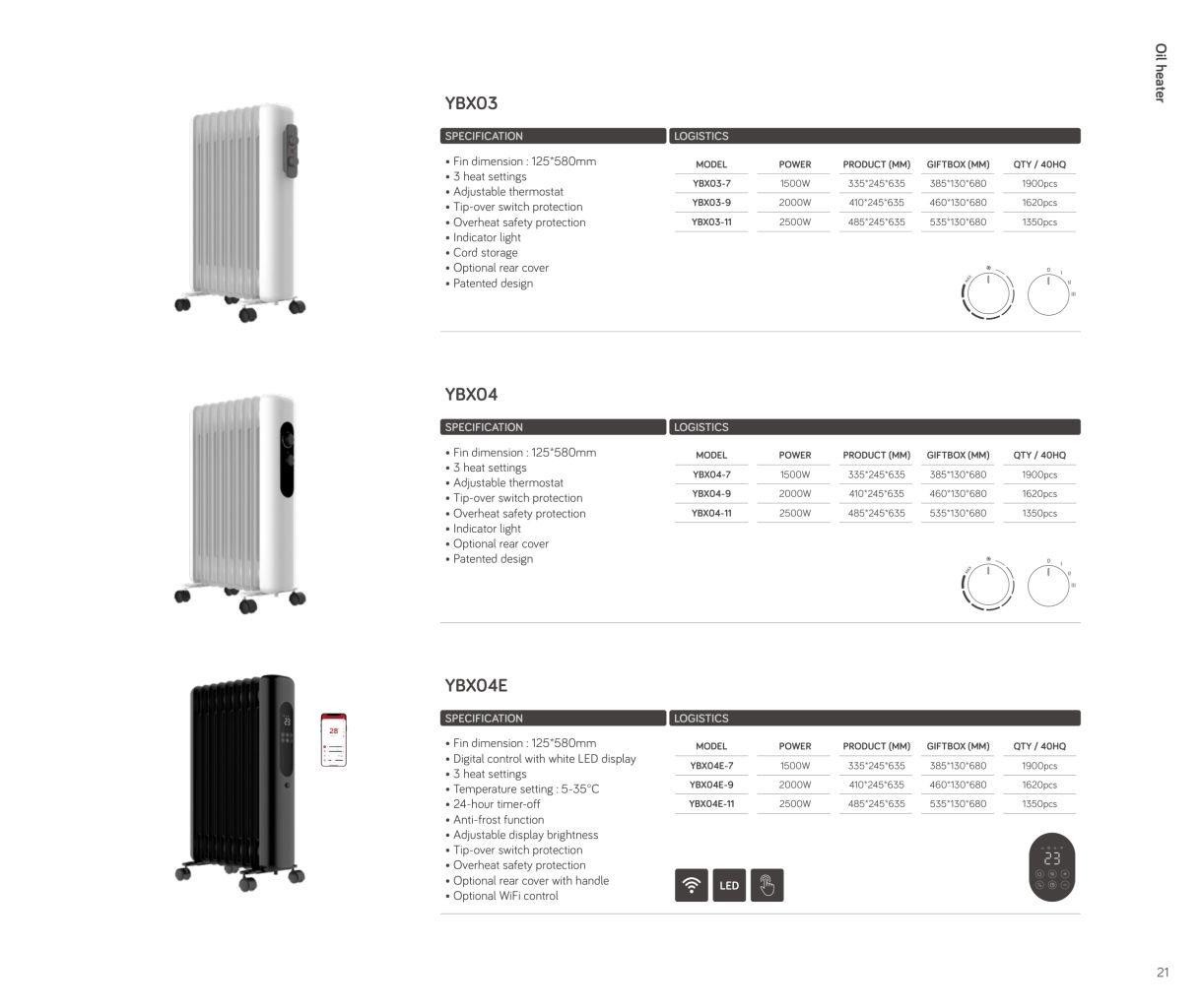 Portable Energy-Saving Oil Heater
