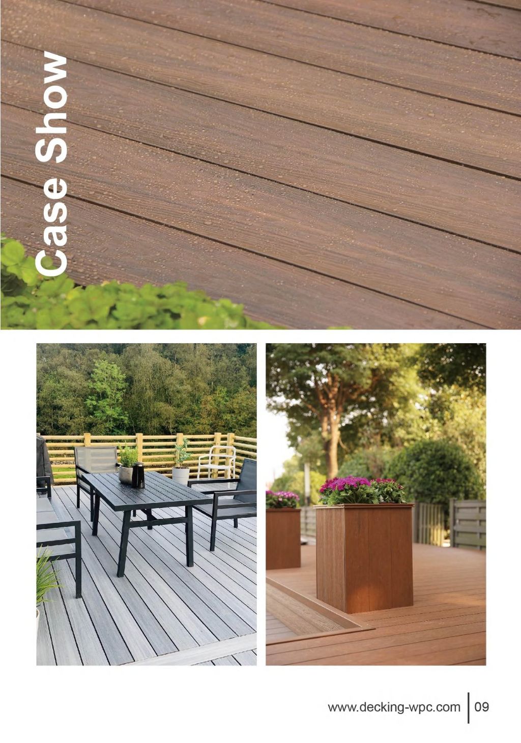 Co-extruded WPC decking
