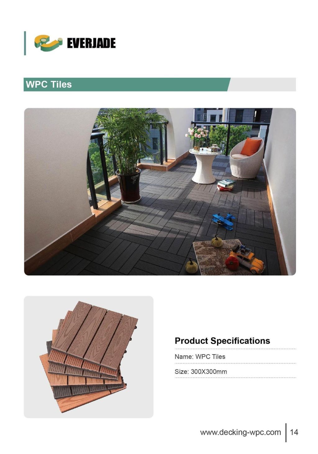 WPC Outdoor Tiles