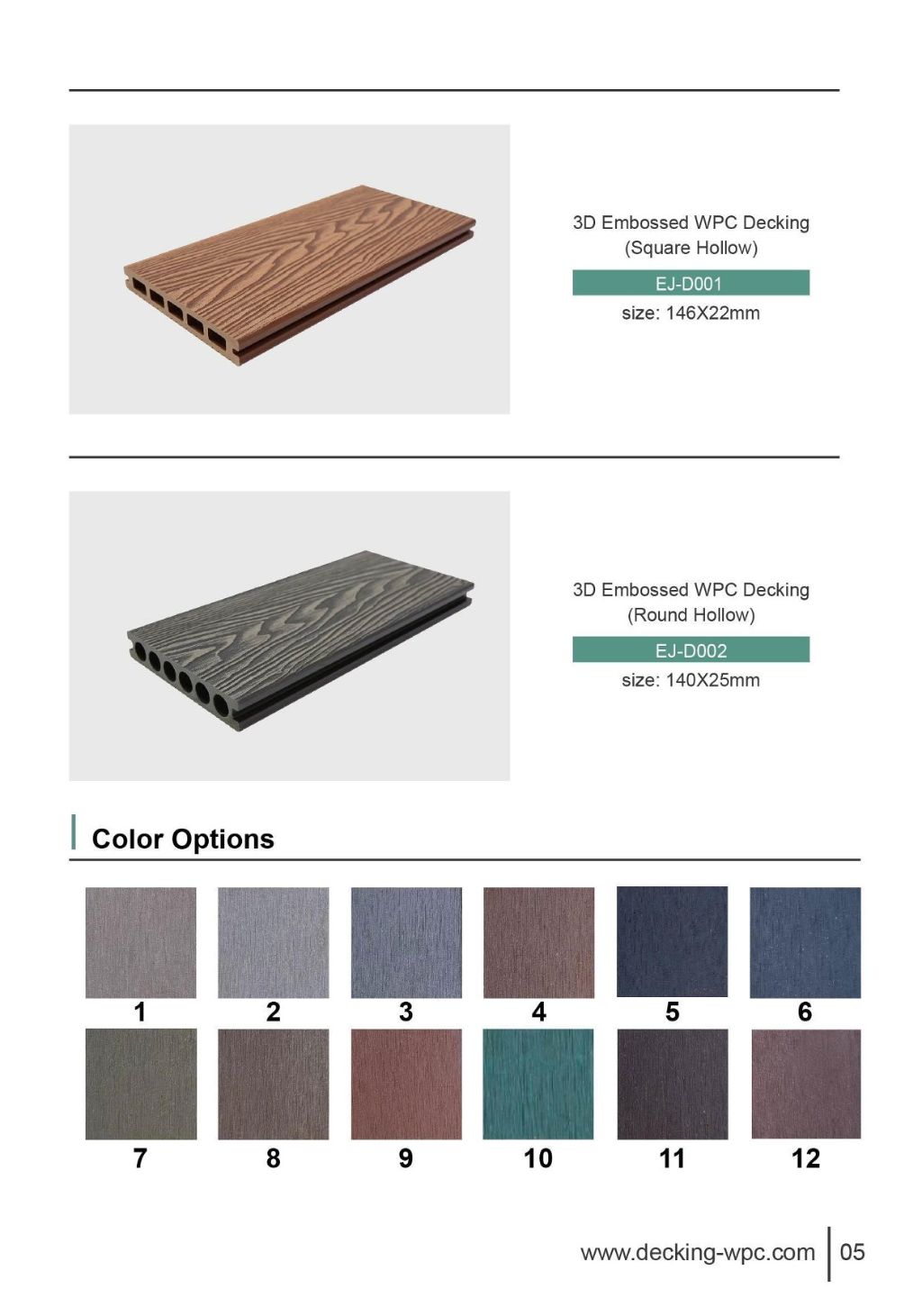 3D Embossed WPC Flooring