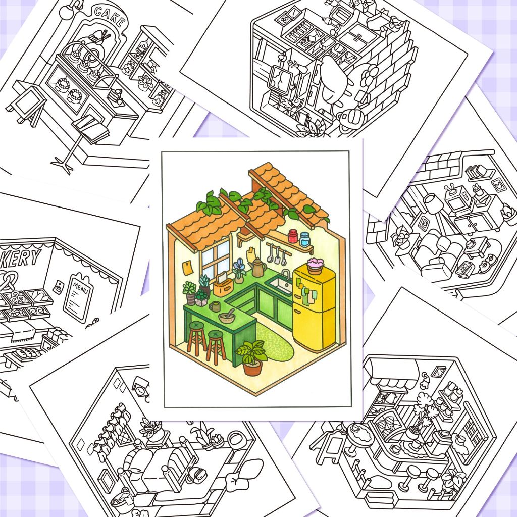 Cozy Corner Coloring Book