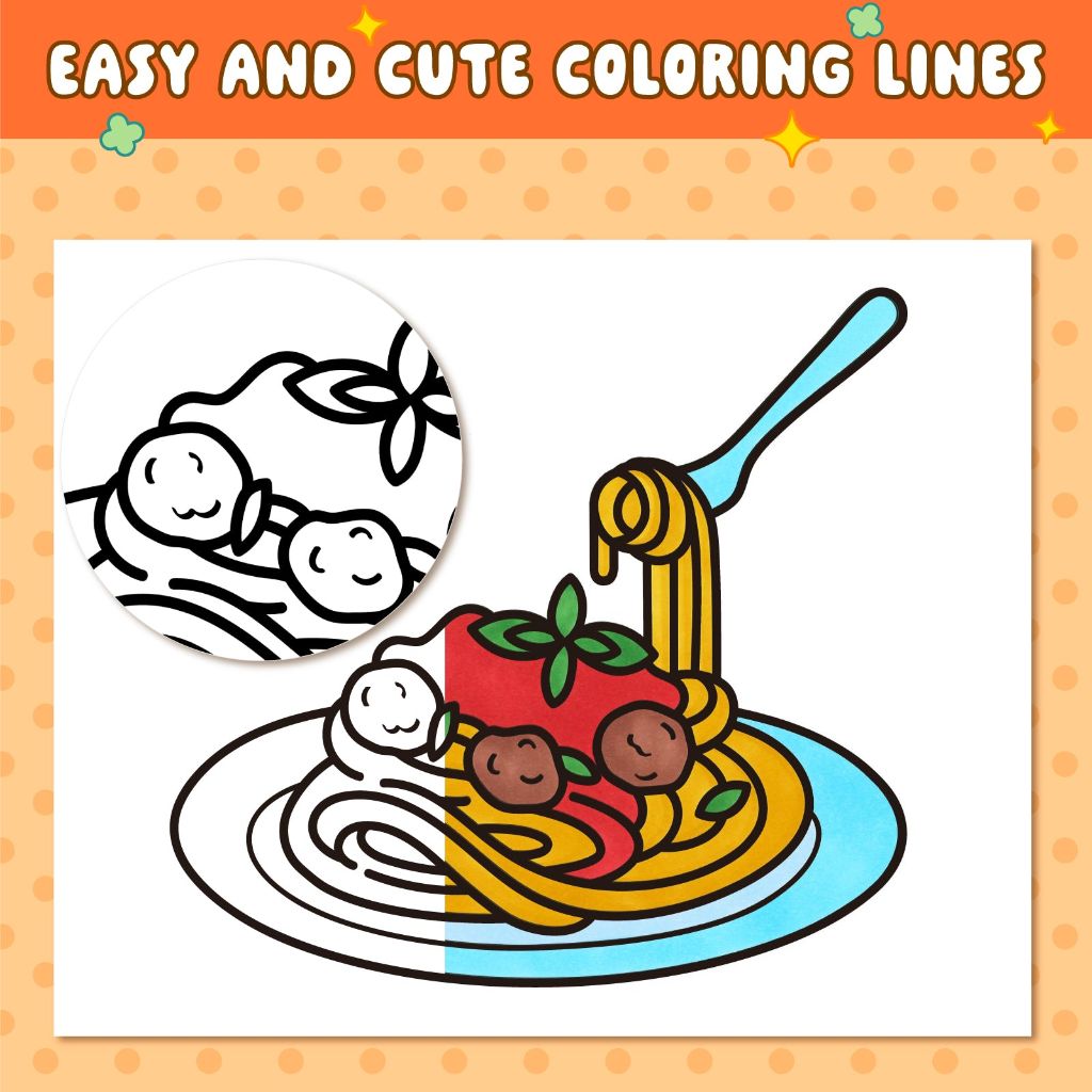 Delicious Food Coloring Book