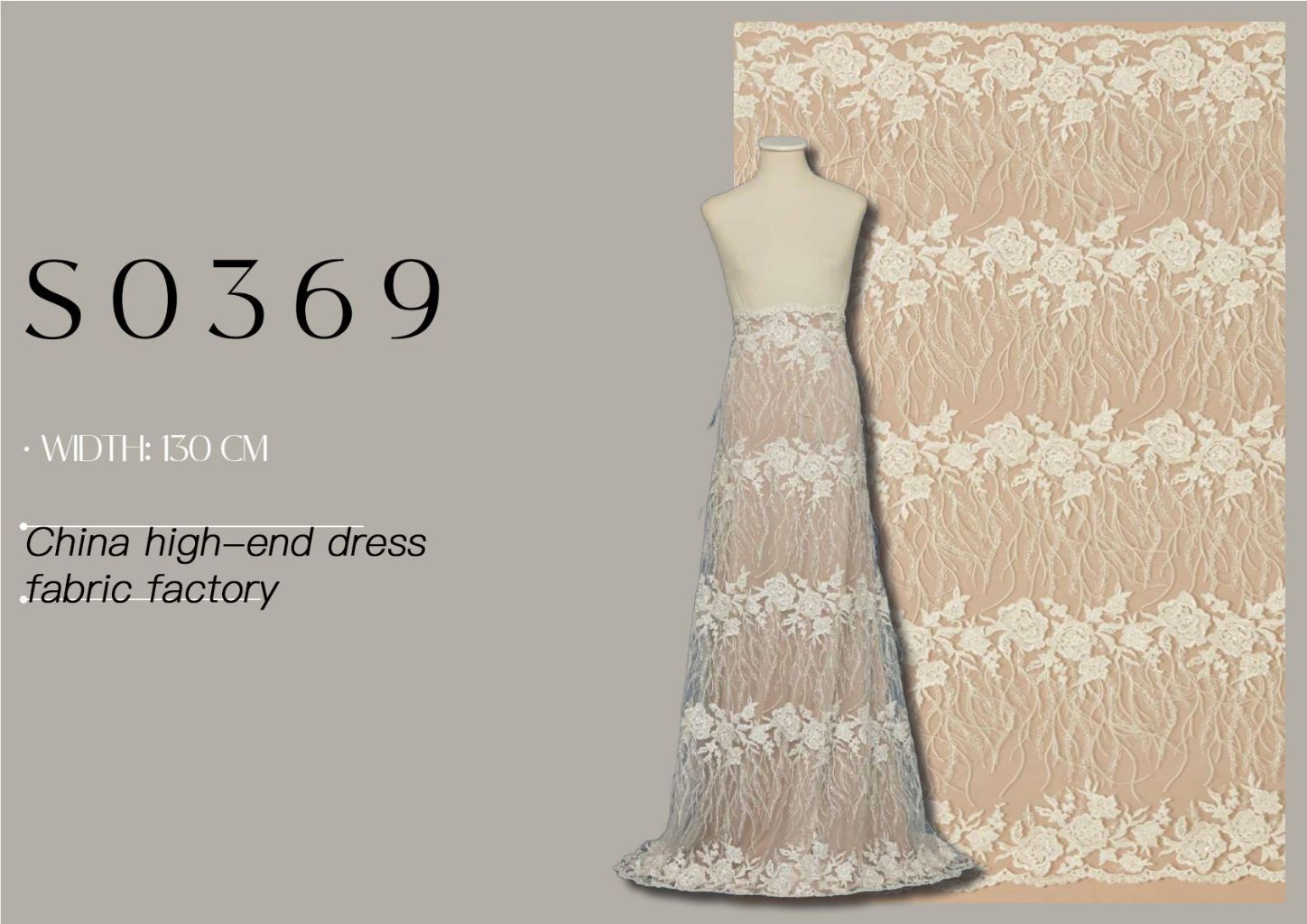 High-End Embroidered Evening Dress
