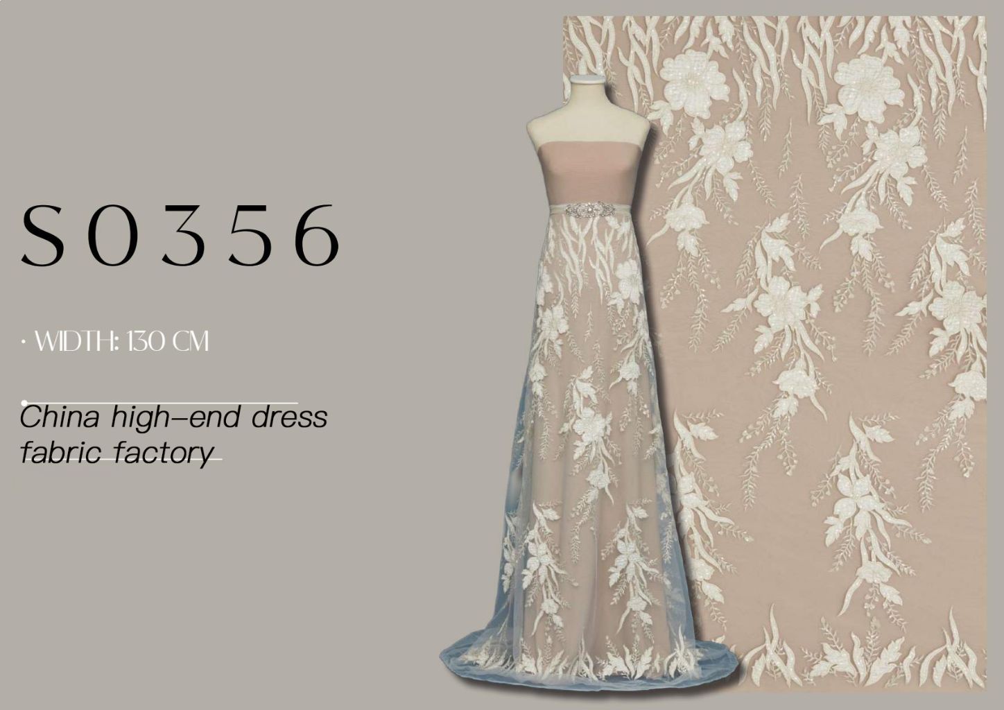 High-End Embroidered Evening Dress