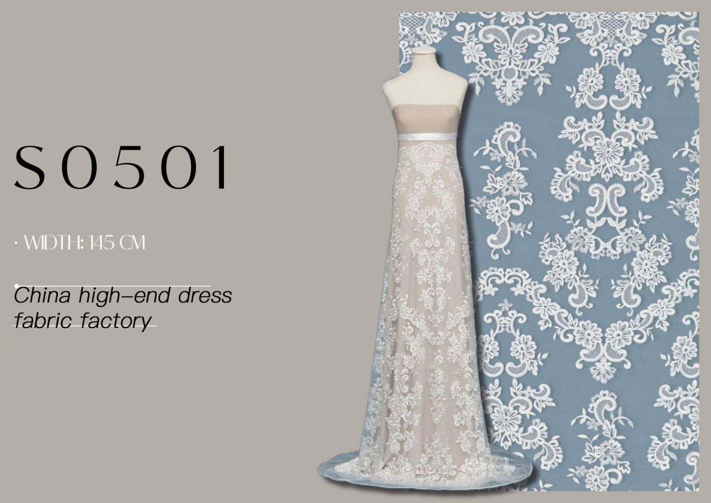 High-End Lace Wedding Fabric