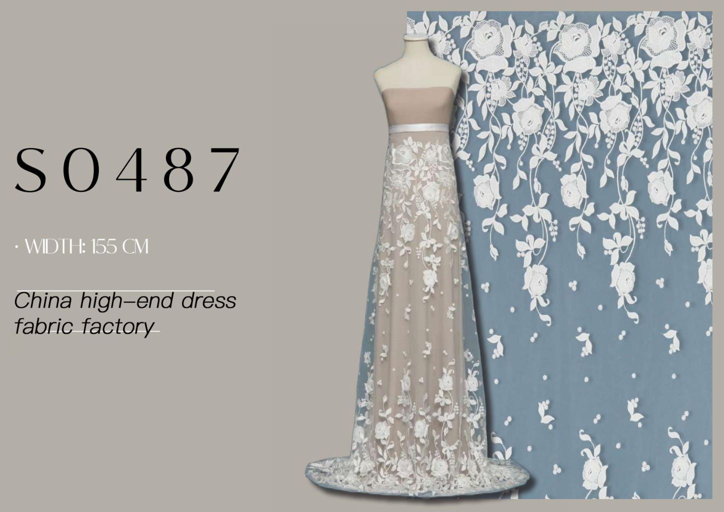 High-End Lace Wedding Fabric