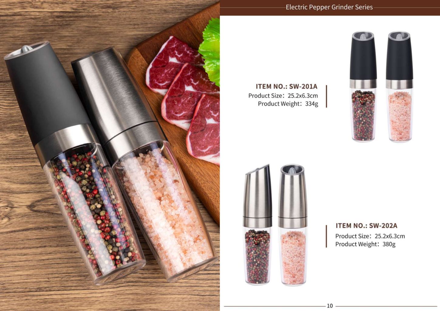 Electric Pepper Salt Grinder