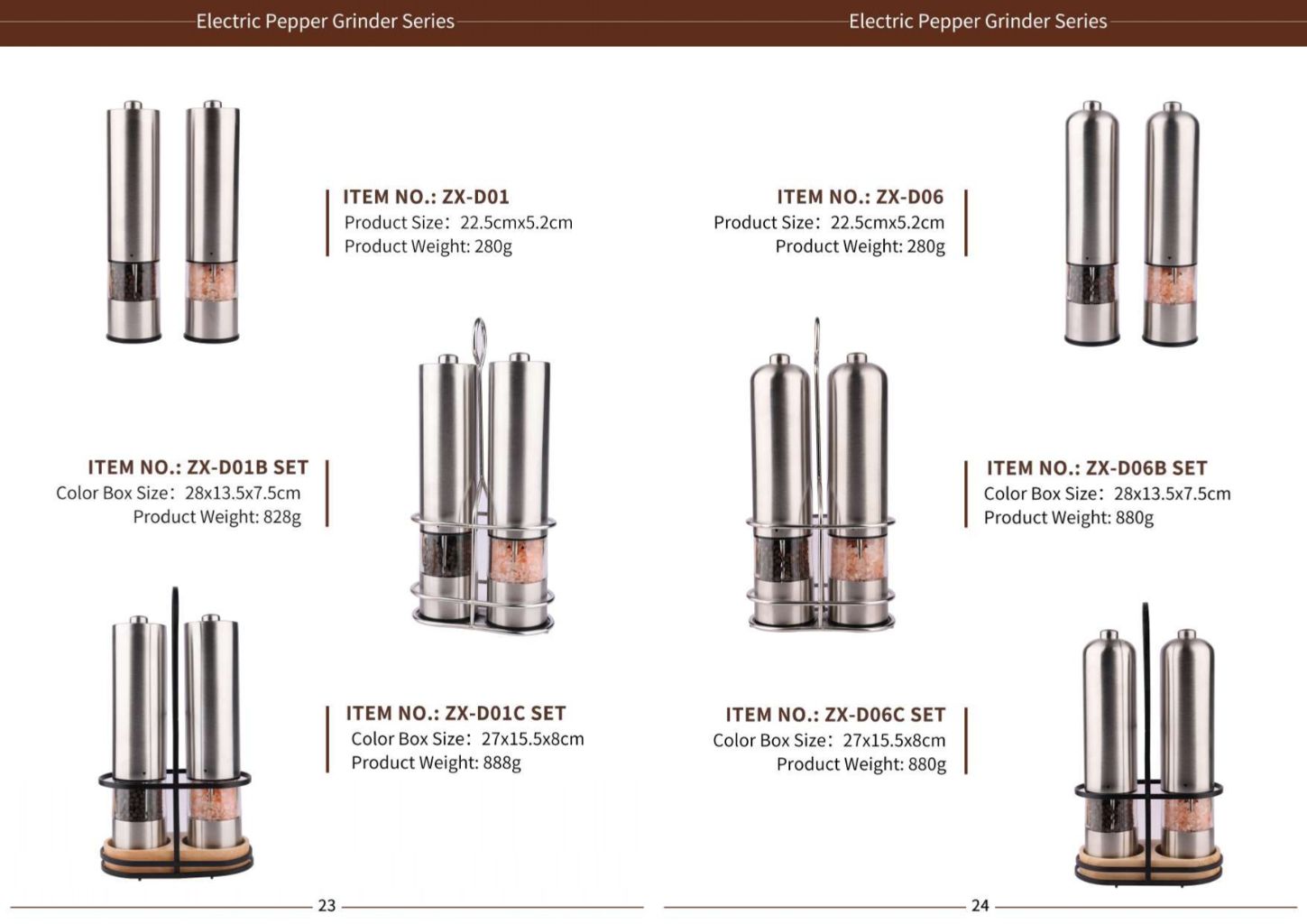 Electric Pepper Salt Grinder