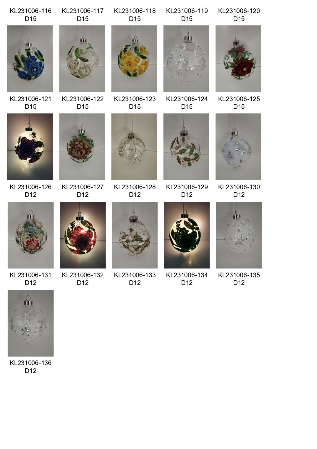 Handmade Glass Floral Pendant