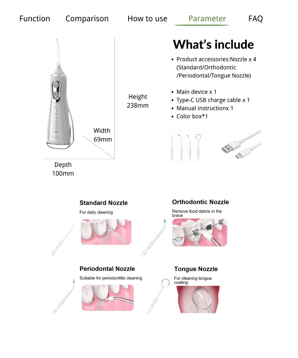 Smart Wireless Water Flosser
