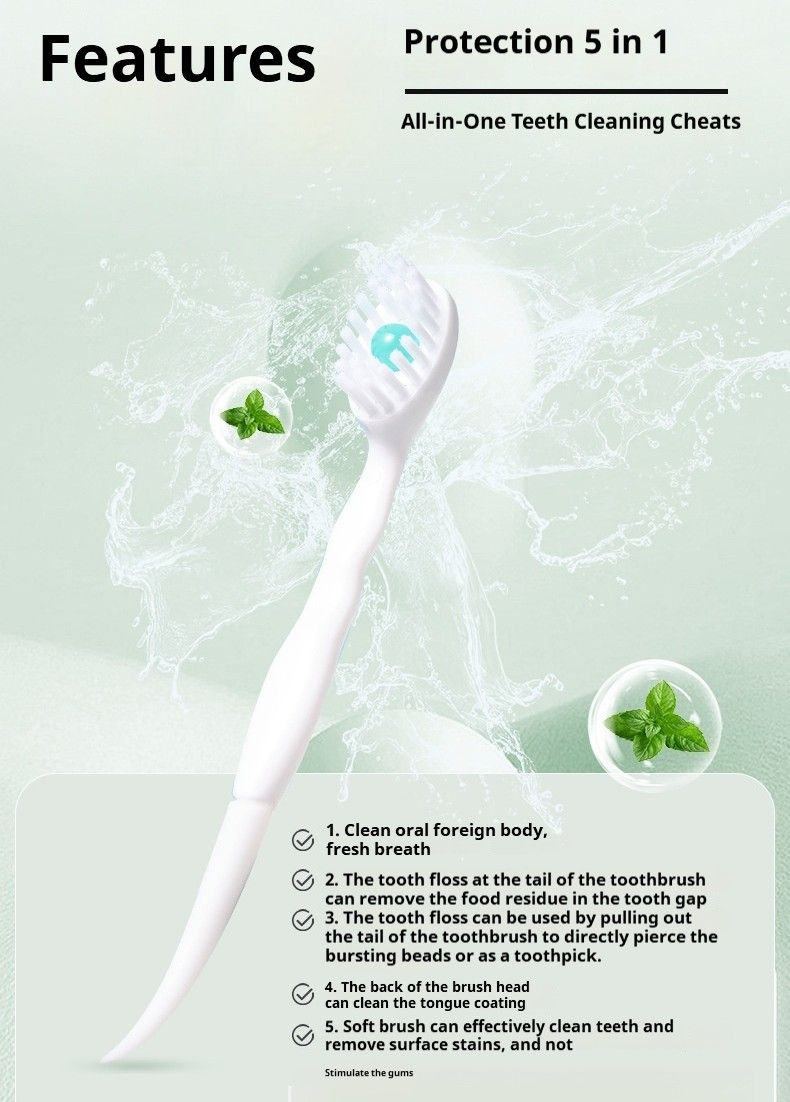 Self-Dissolving Multifunctional Toothbrush