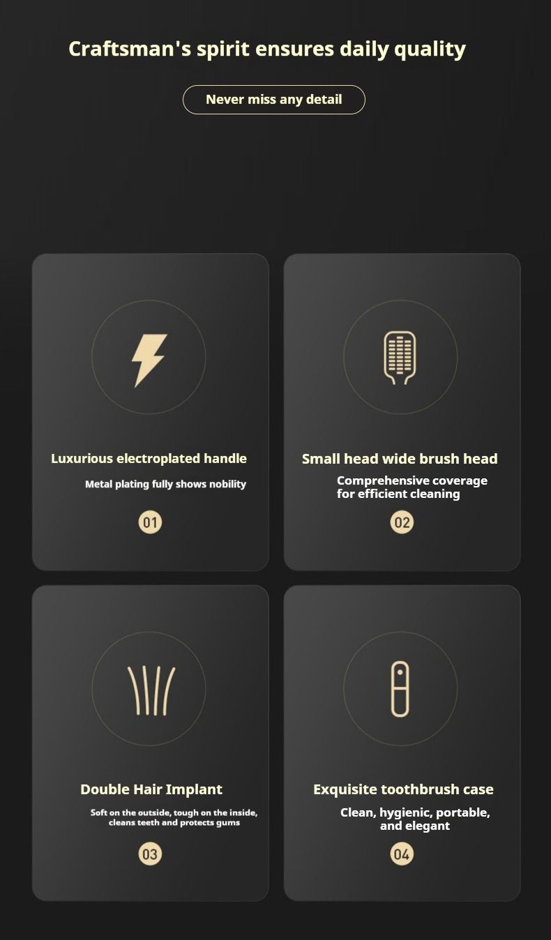 Metal Coated Toothbrush