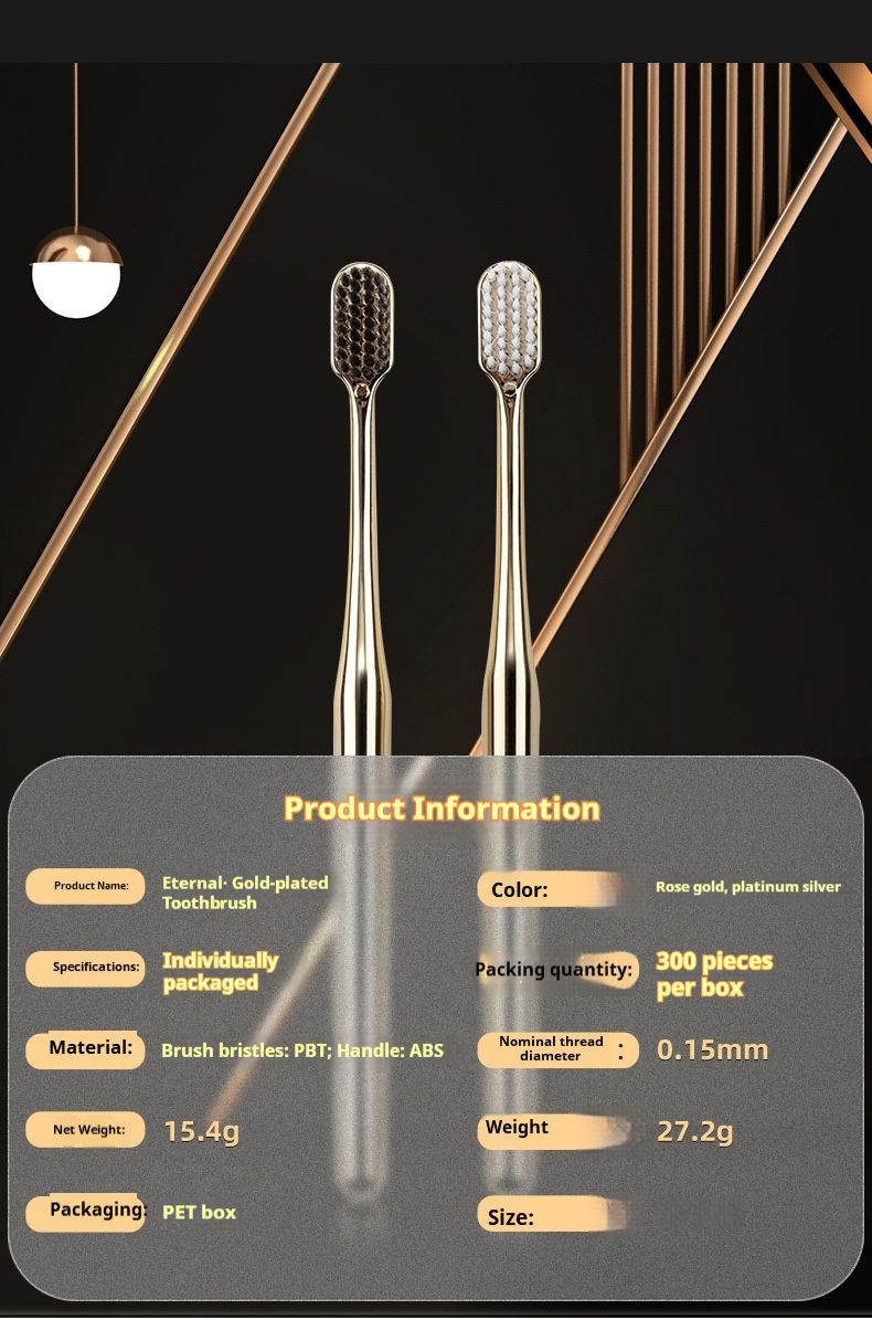 Metal Coated Toothbrush