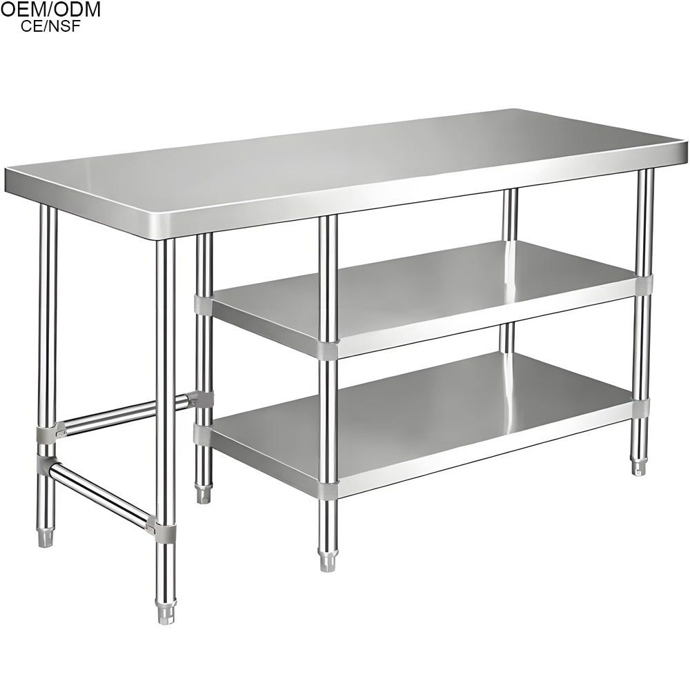 Custom Heavy-Duty Stainless Steel Workbench
