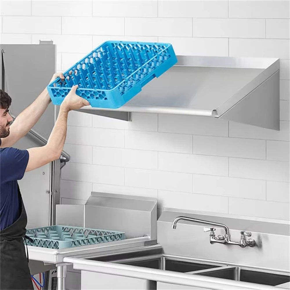 High-End Commercial Stainless Steel Wall-Mounted Tilt Rack