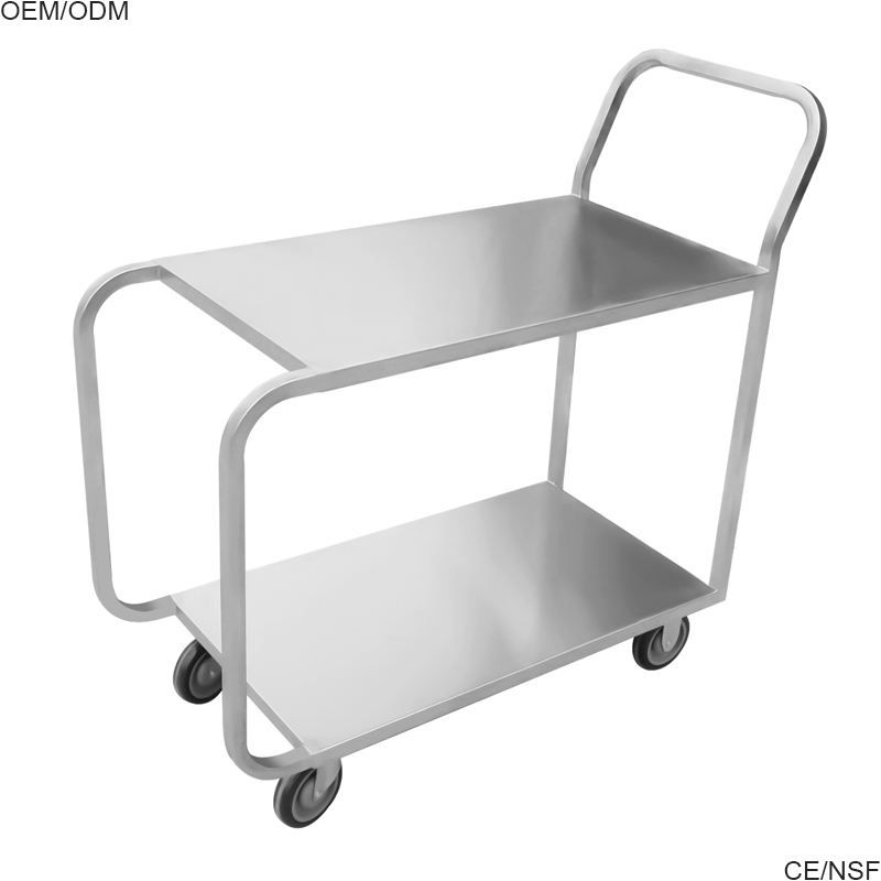 Stainless Steel Three-Tier Trolley