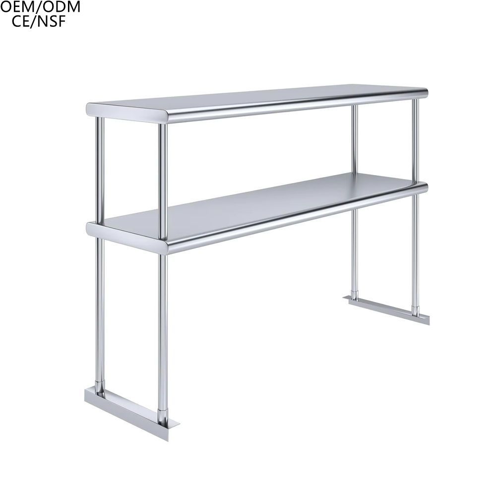 Double Layer Stainless Steel Storage Rack