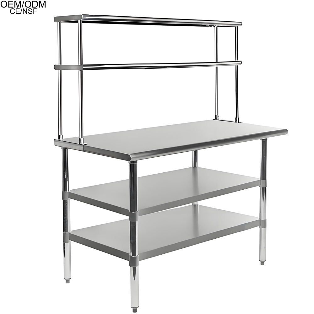 Double Layer Stainless Steel Storage Rack
