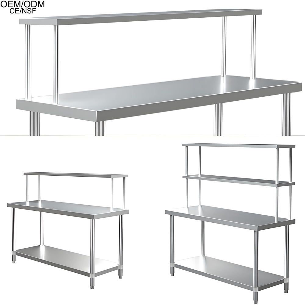 Double Layer Stainless Steel Storage Rack