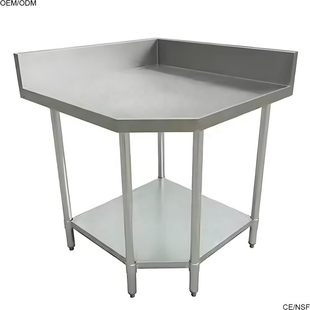 High-Quality Custom Stainless Steel L-Shaped Corner Workbench