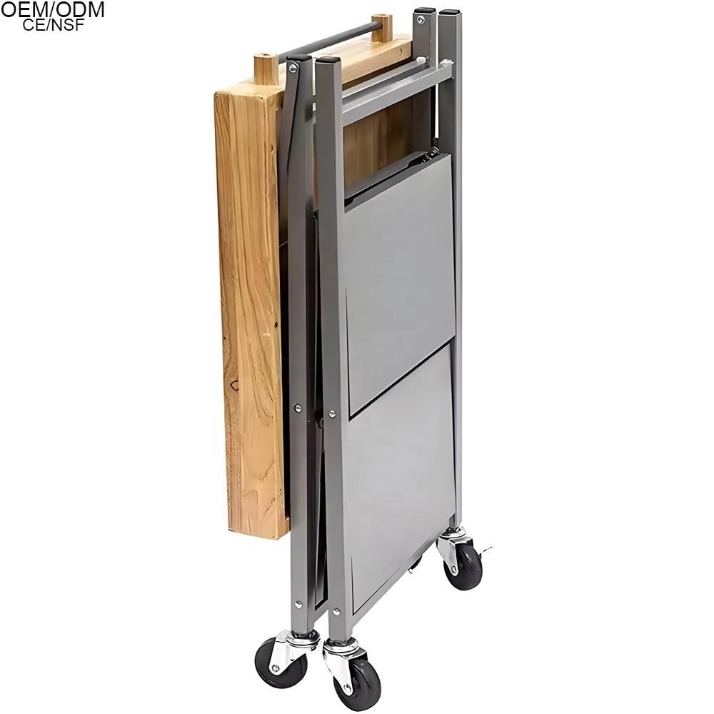 Folding Stainless Steel Storage Table