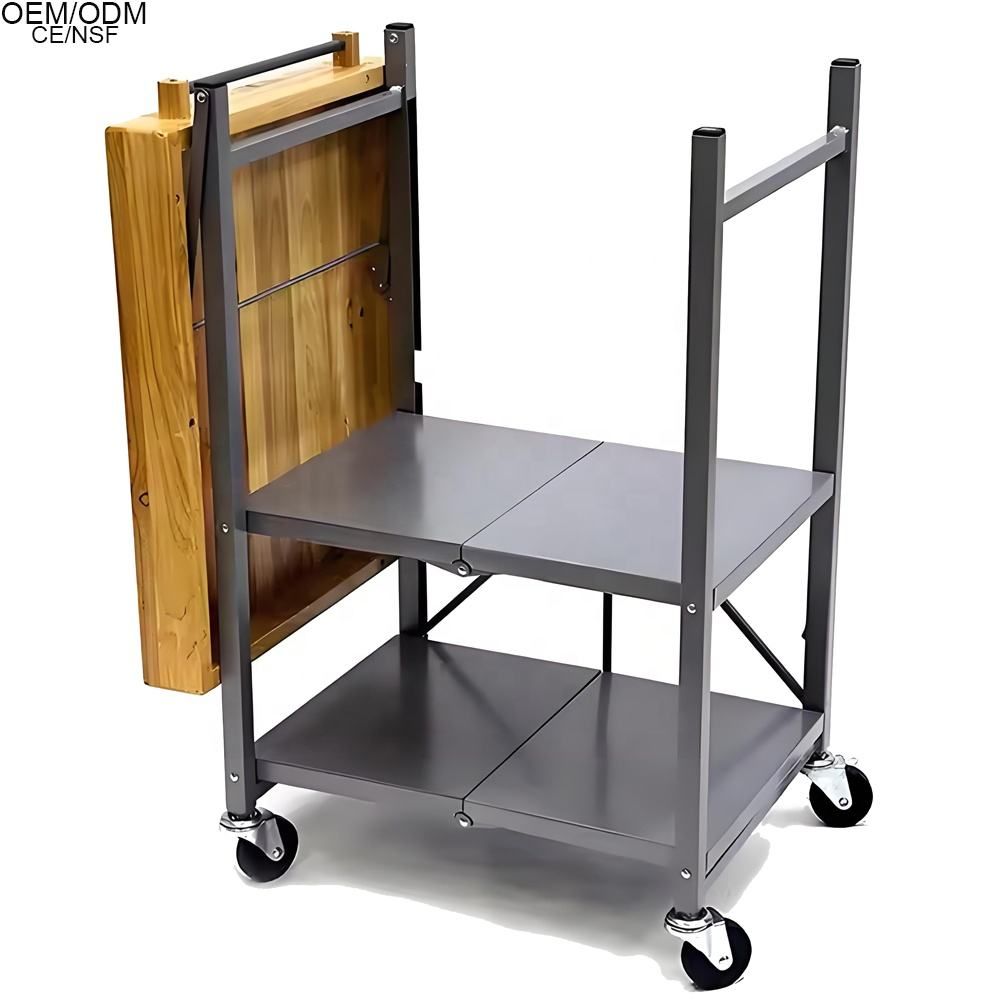 Folding Stainless Steel Storage Table