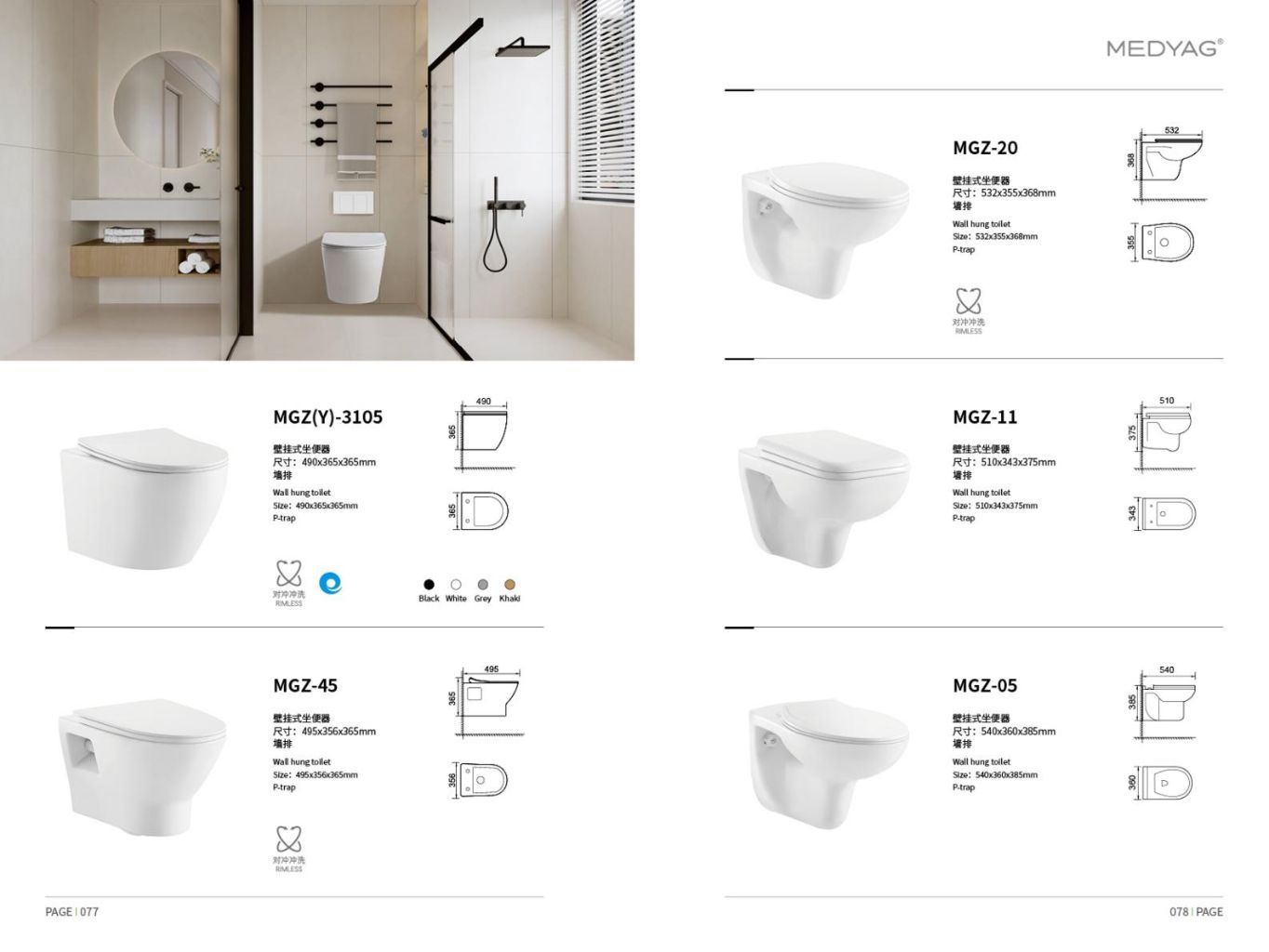 Wall-Mounted Toilet