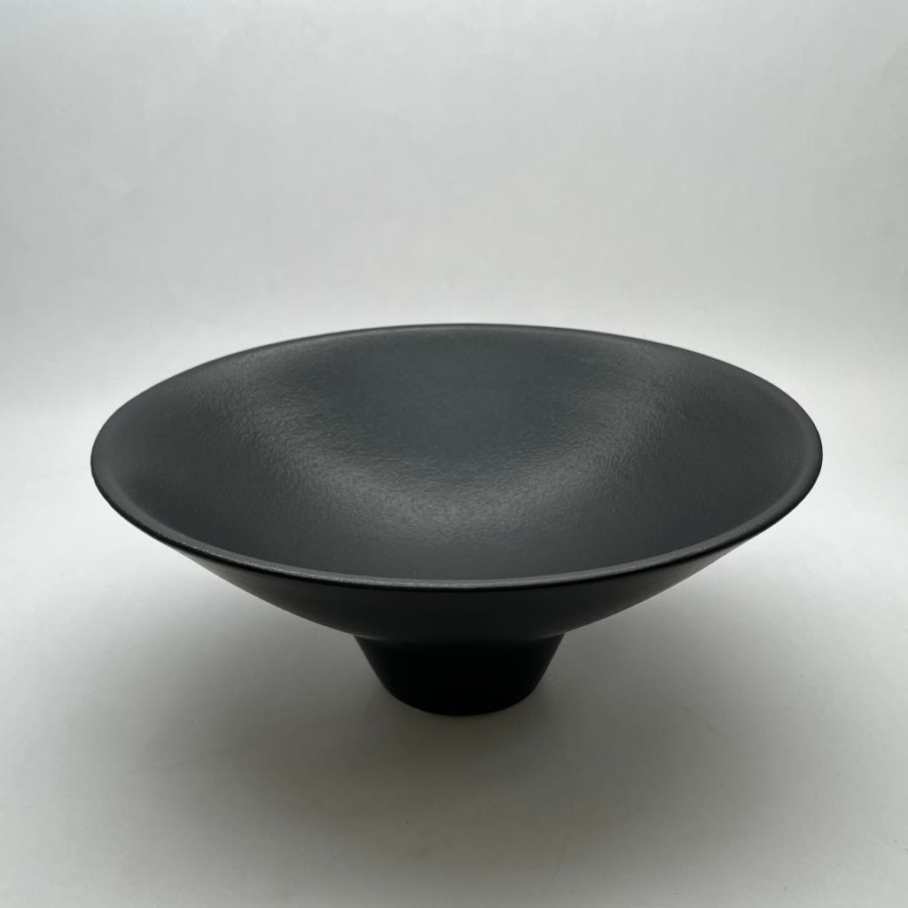 Black Ceramic Fruit Plate