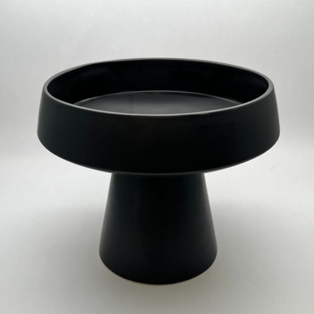 Black Ceramic Fruit Plate