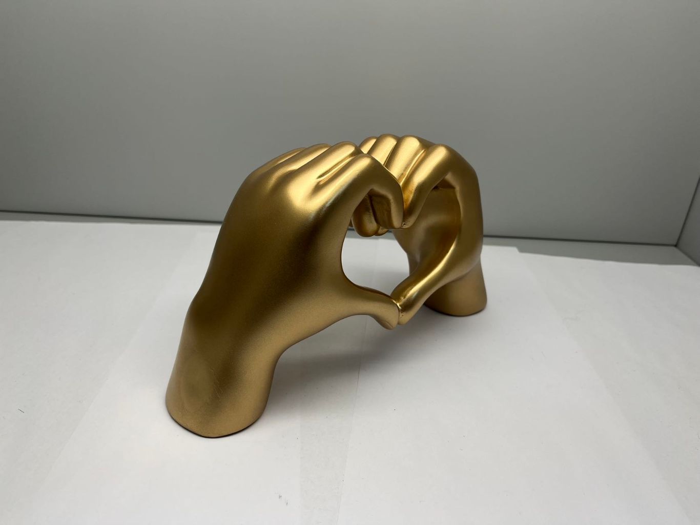 Golden Heart Gesture Ornament