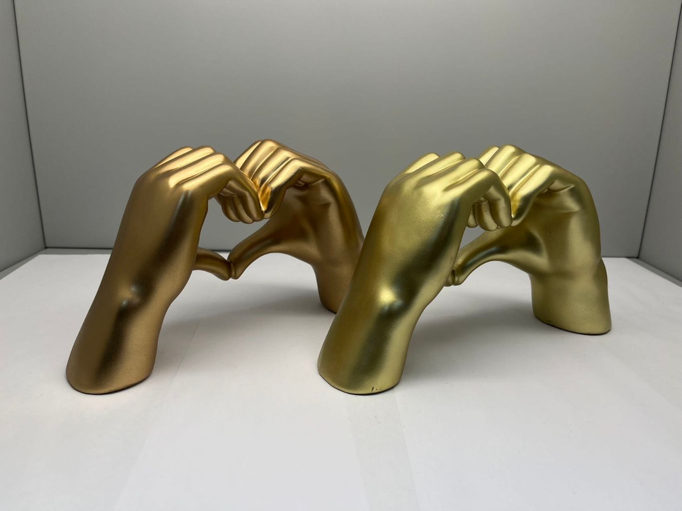 Golden Heart Gesture Ornament