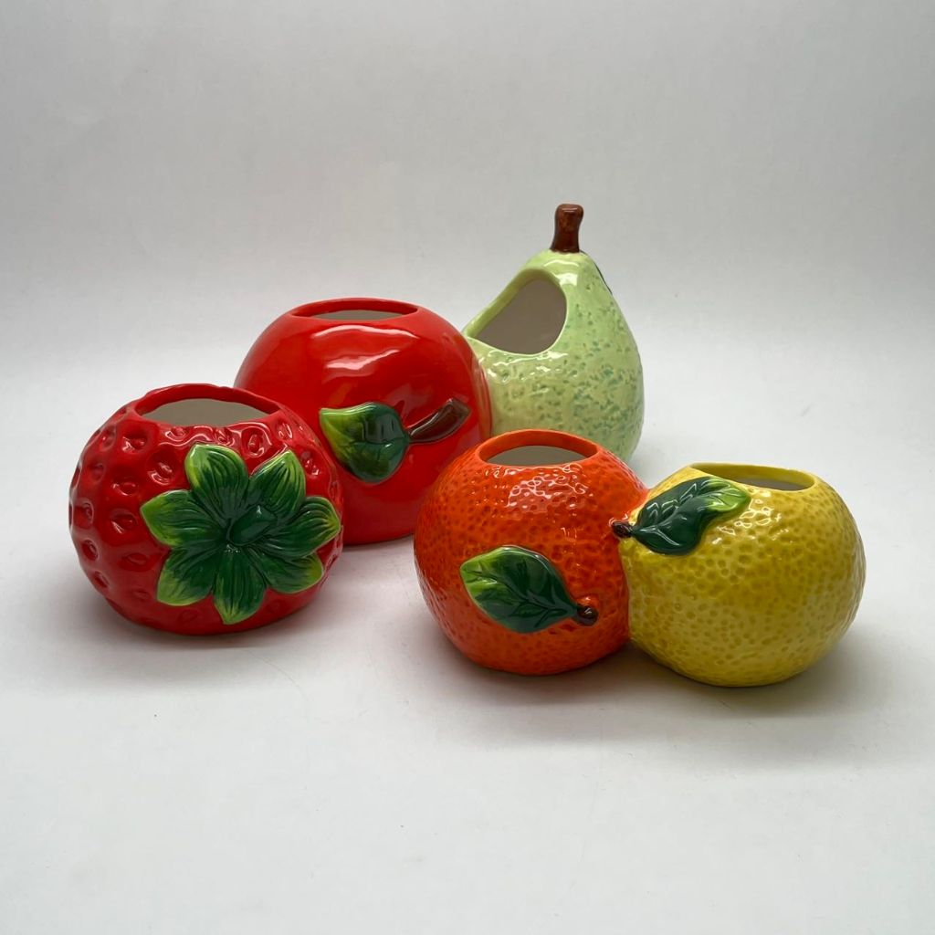 Red Dot Ceramic Flower Pot