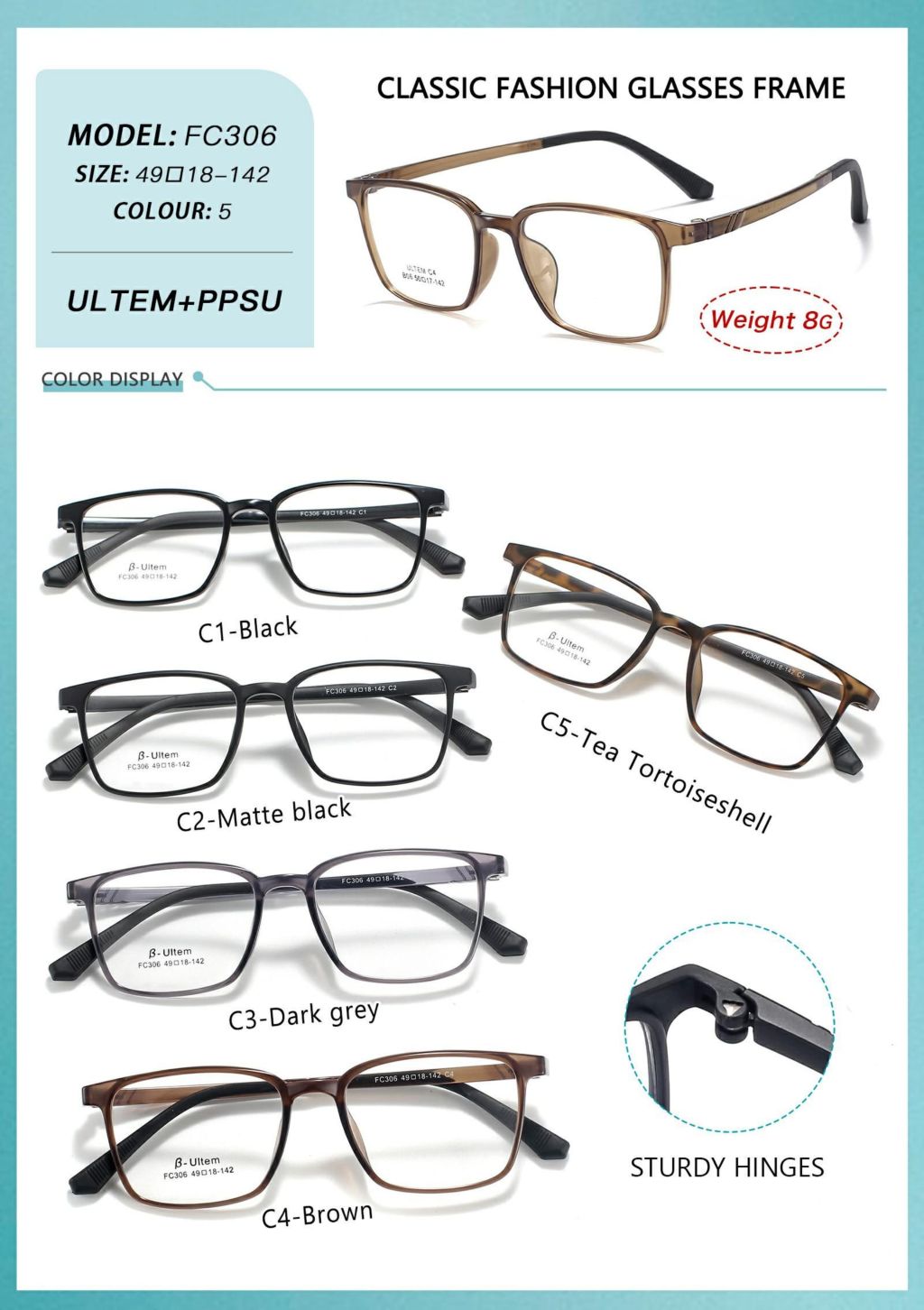 Classic Fashion Glasses Frame