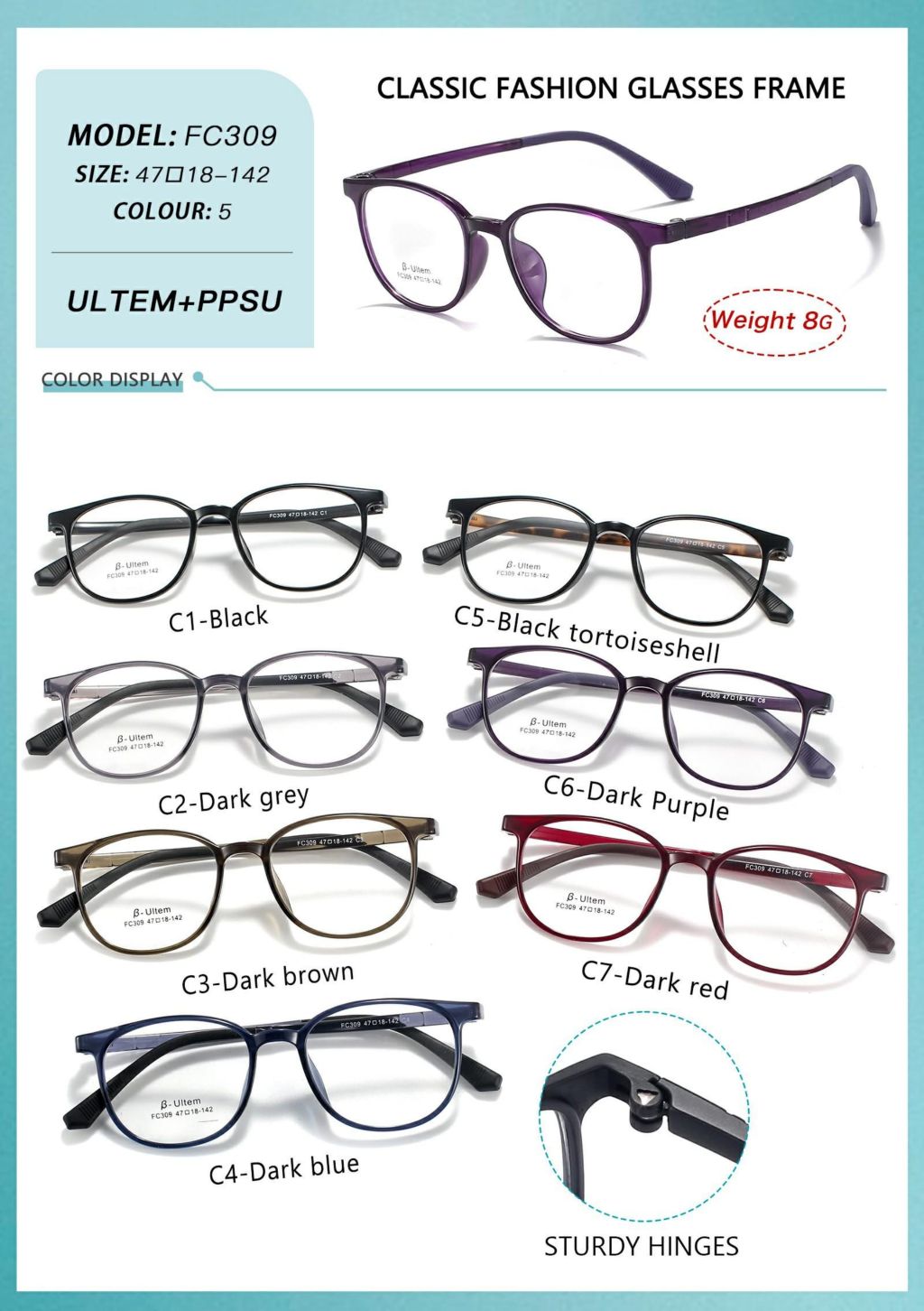 Classic Fashion Glasses Frame